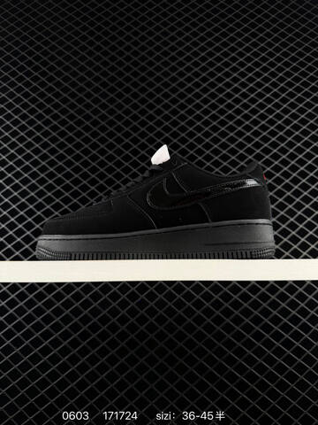 Nike Air Force 1 07 Black Silver Red White EU 36-45 Lifestyle - Unisex (BS-71018)