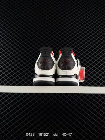 AIR JORDAN 4 Air Jordan Flight Club Sail Black-University Red Lifestyle BS-79382