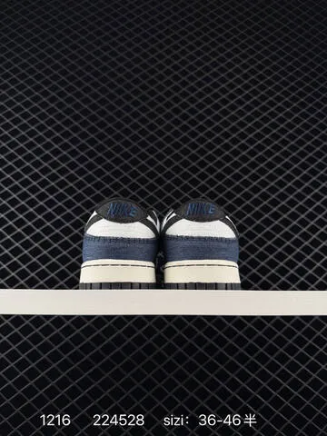 Nike SB Zoom Dunk Low Black White Navy Denim 36-46 5 Skate - Unisex BS-73669