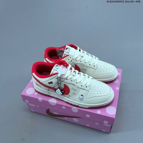 Nike Dunk SB Low Beige Red White Black Light Blue EU 36-45 Skate Shoe - Unisex (BS-60595)
