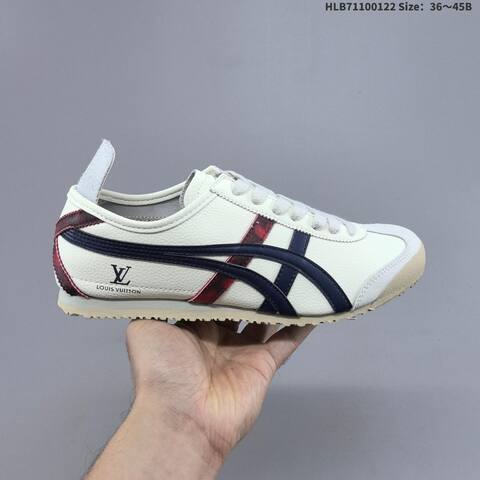 Onitsuka Tiger MEXICO 66 DIY DL408 147 Cream White Purple EU 36-45 Sneaker Casual Sneakers - Unisex (BS-69044)