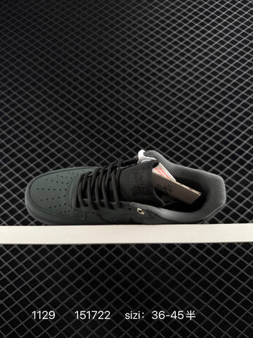 Nike Air Force 1 Low Dark Green Black EU 36-45 5 Casual - Unisex (BS-73927)