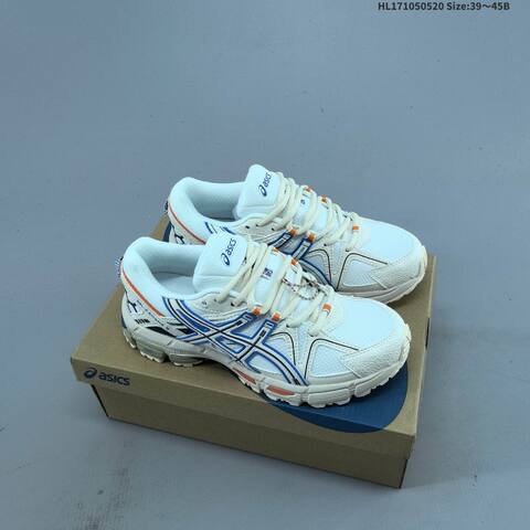 ASICS GEL KAHANA 8 Cream White Blue Orange Navy 39 45 Trail Shoe Trail Running Sneakers - Unisex (BS-68816)
