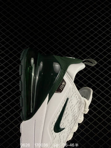 Nike Air Max 270 White Dark Green EU 36-46 Running Shoe - Unisex (BS-70579)