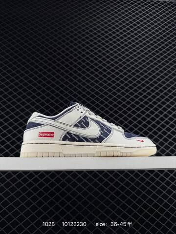 Nike Dunk Low White Navy EU 36-45 5 Skate - Unisex (BS-74502)