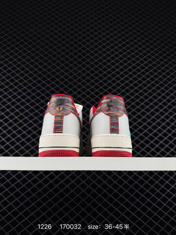 Nike Air Force 1 Low White Red EU 36-45 5 Lifestyle - Unisex BS-73491
