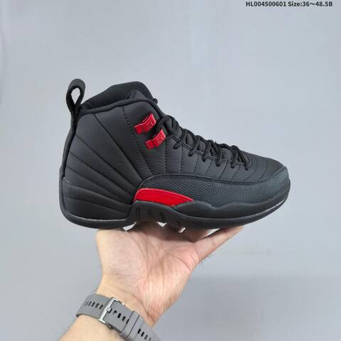 Jordan Air Jordan 12 Retro Black Red 36-48 5 Basketball - Unisex (BS-65826)