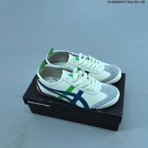 Onitsuka Tiger Mexico 66 Cream Brown Green Blue EU 36-45 Sneaker Casual Sneakers - Unisex (BS-68833)