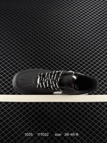 Nike Air Force 1 Low Supreme Black White EU 36-45 5 Lifestyle - Unisex (BS-74585)