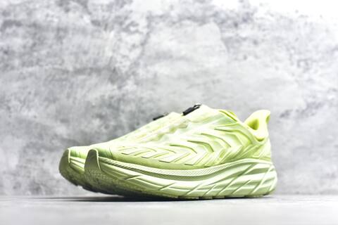 HOKA Project Clifton Neon Lime Green Running Shoe Running Sneakers BS-59543