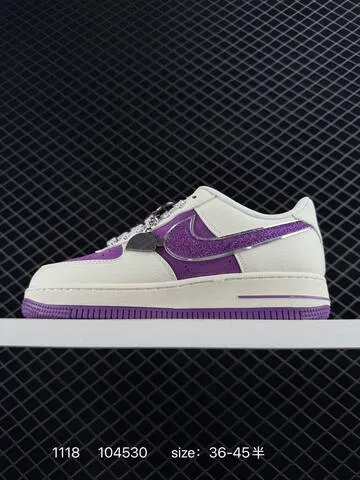 Nike Air Force 1 07 LV8 White Purple EU 36-45 5 Lifestyle - Unisex BS-74144