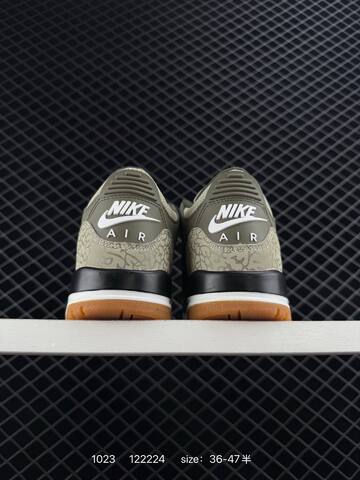 Jordan Air Jordan 3 Retro Olive Beige White Black Gum Brown EU 36-47 Basketball Shoe - Unisex BS-80454