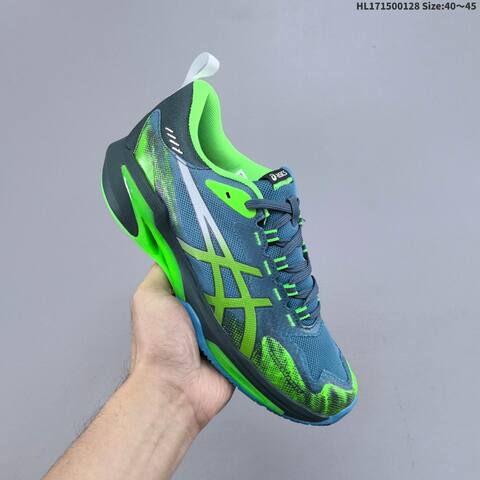 ASICS Court FF 4 Novak Blue Neon Green Dark Grey 40 To 45 Tennis Shoe Casual Sneakers - Men s BS-69031