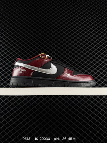 Nike SB Dunk Low Black Burgundy Silver White Brown EU 36-45 Skate - Unisex BS-71484