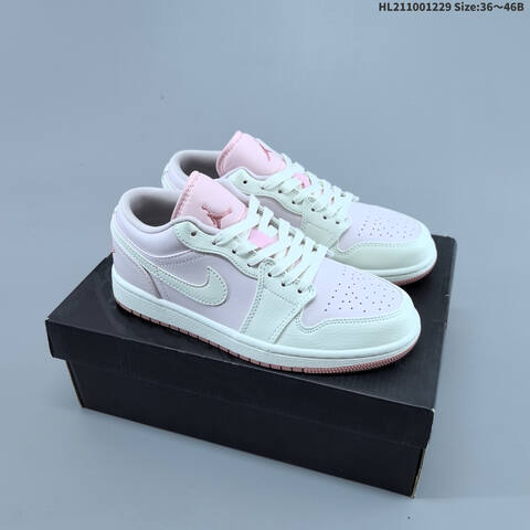 Jordan Air Jordan 1 Low Pink White Mint 36 46 Lifestyle - Unisex (BS-67200)