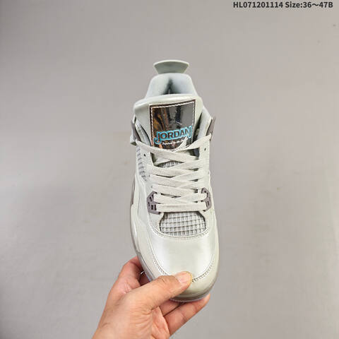 Jordan Air Jordan 4 Retro White Cream Gray Taupe EU 36-47B Basketball - Women's (BS-63749)