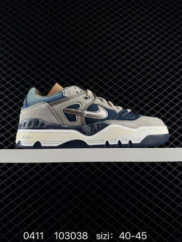 Nike Air Force 3 Low Dark Brown Suede Navy Denim Metallic Silver Swoosh Off-white Aged Midsole Navy Outsole EU 40-45 Lifestyle - Men's (BS-72175)