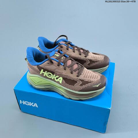 HOKA Challenger 8 Light Green Off White Dark Green Yellow EU 36-47 Running Shoe Running Sneakers - Unisex (BS-69381)