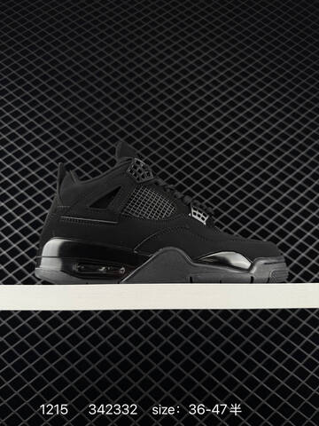 Jordan Air Jordan 4 Retro Black Cat Black EU 36-47 Basketball Shoe - Unisex BS-80055