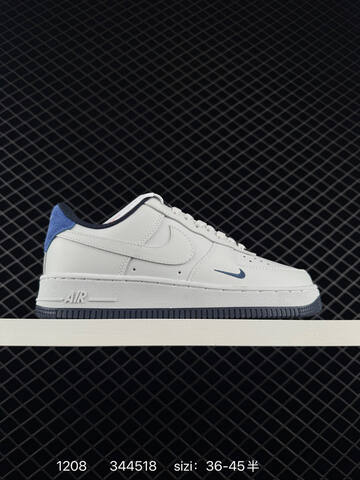 Nike Air Force 1 Low Multi-color Options White Light Grey With Gold Mini Swoosh Black White Navy White With Gum Sole Sail White With Black Mini Swoosh EU 36-45 5 Lifestyle - Unisex (BS-73801)