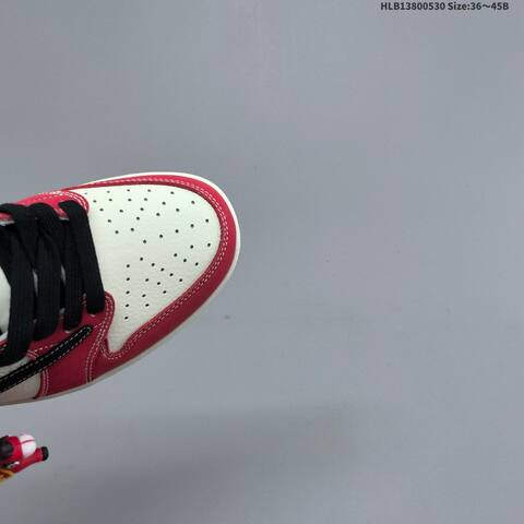 Nike Air Jordan 1 White Red Black 36 45 Lifestyle - Unisex (BS-65845)