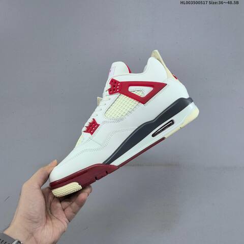 Jordan Air Jordan 4 Nigel Sylvester Sail Cinnabar Sail Cinnabar Black EU 36-48 5 Basketball - Unisex (BS-65944)