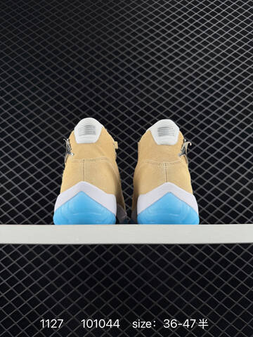 Jordan Air Jordan 11 Retro Khaki White Light Blue EU 36-47 Basketball Shoe - Unisex BS-80174