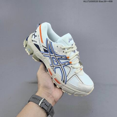 ASICS GEL KAHANA 8 Cream White Blue Orange Navy 39 45 Trail Shoe Trail Running Sneakers - Unisex BS-68816