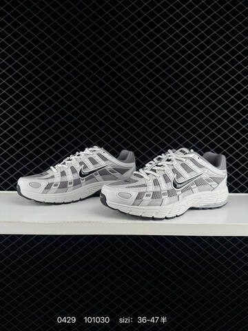 Nike P-6000 Grey White Black EU 36-47 5 Running - Unisex (BS-71770)