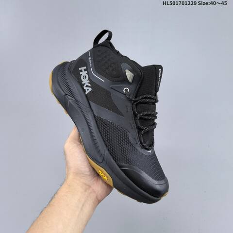 HOKA Transport Hike GTX Black Gum EU 40-45 Trail Shoe Trail Running Sneakers - Men's (BS-69416)
