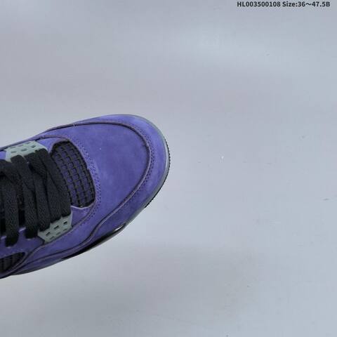 Jordan Air Jordan 4 Retro OG Imperial Purple Black Gray 36 47 5 Basketball - Unisex (BS-67058)