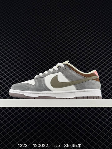 Nike Yuto Horigome x SB Dunk Low FQ1180-001 Wolf Grey White Brown Olive Pink EU 36-45 Skate - Unisex (BS-73547)