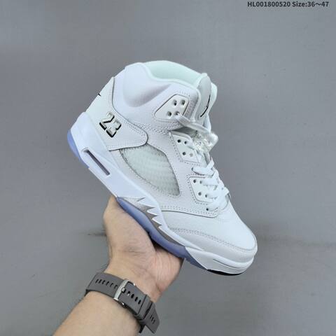 Jordan Air Jordan 5 Retro Metallic White EU 36-47 Basketball - Unisex BS-65920