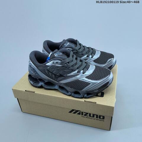 Mizuno Wave Prophecy LS Black Silver White Purple 40 To 46 Running Shoe Running Sneakers - Men's (BS-69850)