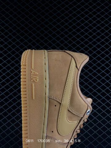 Nike Air Force 1 Low Wheat Tan Gum Light Brown EU 36-47 5 Skate - Unisex (BS-70837)