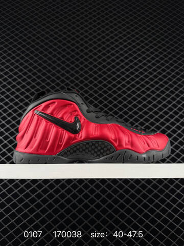 Nike Air Foamposite One Red Black 40-47 5 Basketball - Men's (BS-73268)