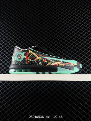 Nike KD 6 Black Mint Green Red Yellow EU 40-46 Basketball - Men s BS-69983