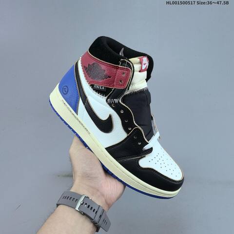 Jordan Union LA x Fragment Design x Air Jordan 1 Retro High OG TOP3 Black White Red Blue EU 36-47 5 Basketball - Unisex BS-65940