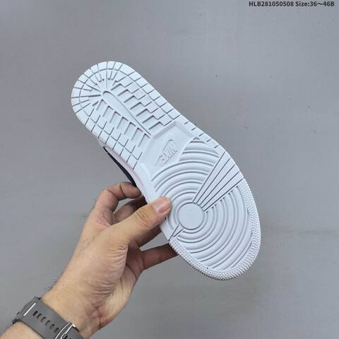 Jordan Air Jordan 1 Low White Light Blue Black 36 46B Casual - Women's (BS-66008)