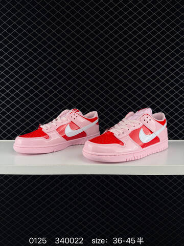 Nike SB Dunk Low Pink Red White 36-45 Skate - Unisex (BS-72956)