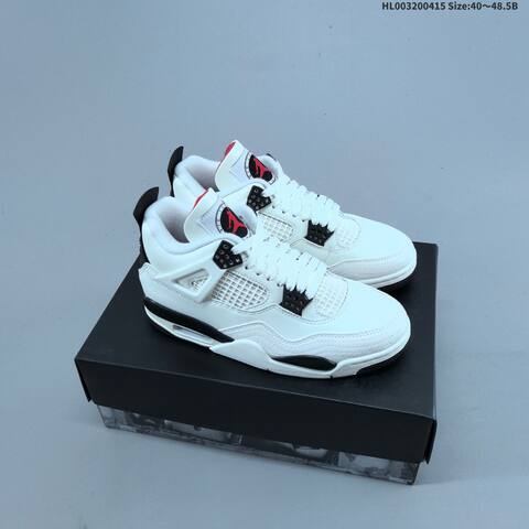 Jordan Air Jordan 4 Retro Flight Club White Black Red EU 40-48 5 Basketball - Men's (BS-66185)