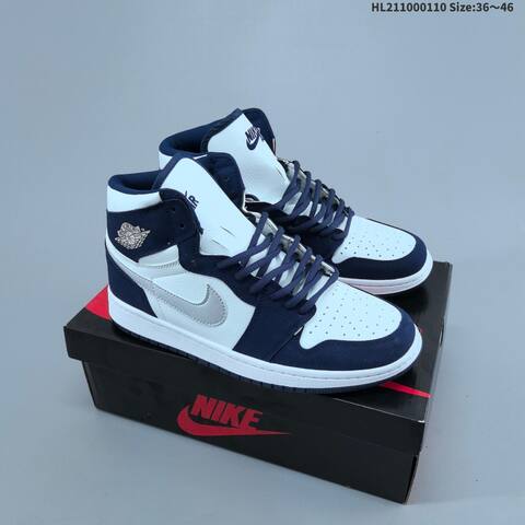 Jordan Air Jordan 1 High OG 85 Midnight Navy White EU 36-46 Basketball - Unisex (BS-67029)