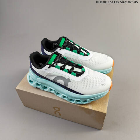 On Cloudmonster White Navy Orange Lime Gray EU 36-45 Running Shoe Running Sneakers - Unisex (BS-69770)
