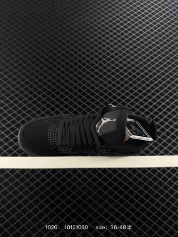 Jordan Air Jordan 4 Retro Black Cat Black Dark Grey EU 36-48 Basketball Shoe - Unisex (BS-80438)