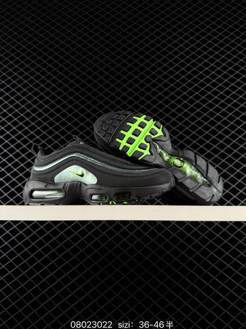 Nike Air Max 97 95 Ducks Of a Feather II1711-900 Black Grey Neon Green Metallic Gold EU 36-46 Lifestyle - Unisex (BS-69984)