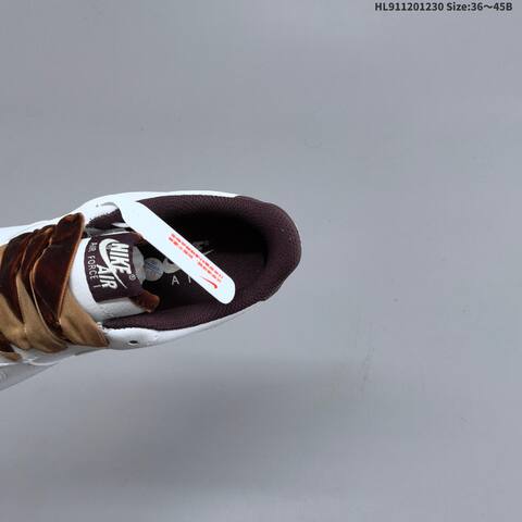 Nike Air Force 1 Low White Dark Brown Tan EU 36-45 Sneaker - Unisex BS-62315