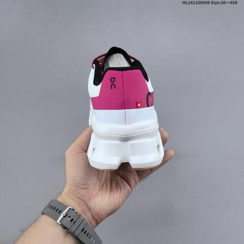 On Cloudmonster Void White Magenta Orange Black EU 36-45 Running Shoe Running Sneakers - Unisex (BS-69492)