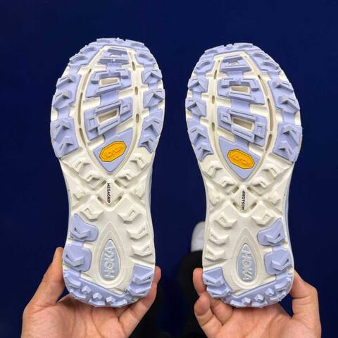 HOKA Mafate Three 2 White Cream Off White Trail Shoe Trail Running Sneakers (BS-86810)