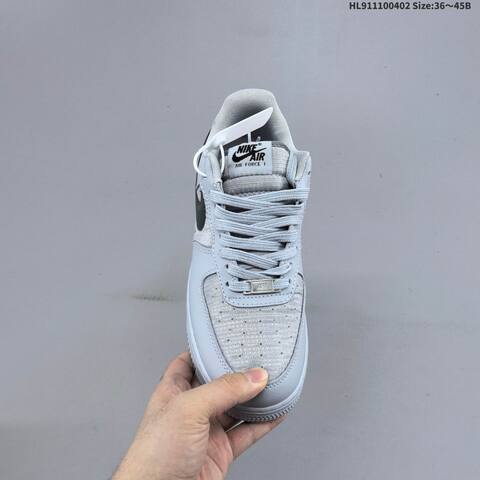 Nike Air Force 1 07 Wolf Grey Black White EU 36-45 Sneaker - Unisex (BS-60976)