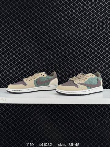 Jordan Air Jordan 1 Low OG SP Beige Green Brown White Black EU 36-45 Sneaker - Unisex BS-80239